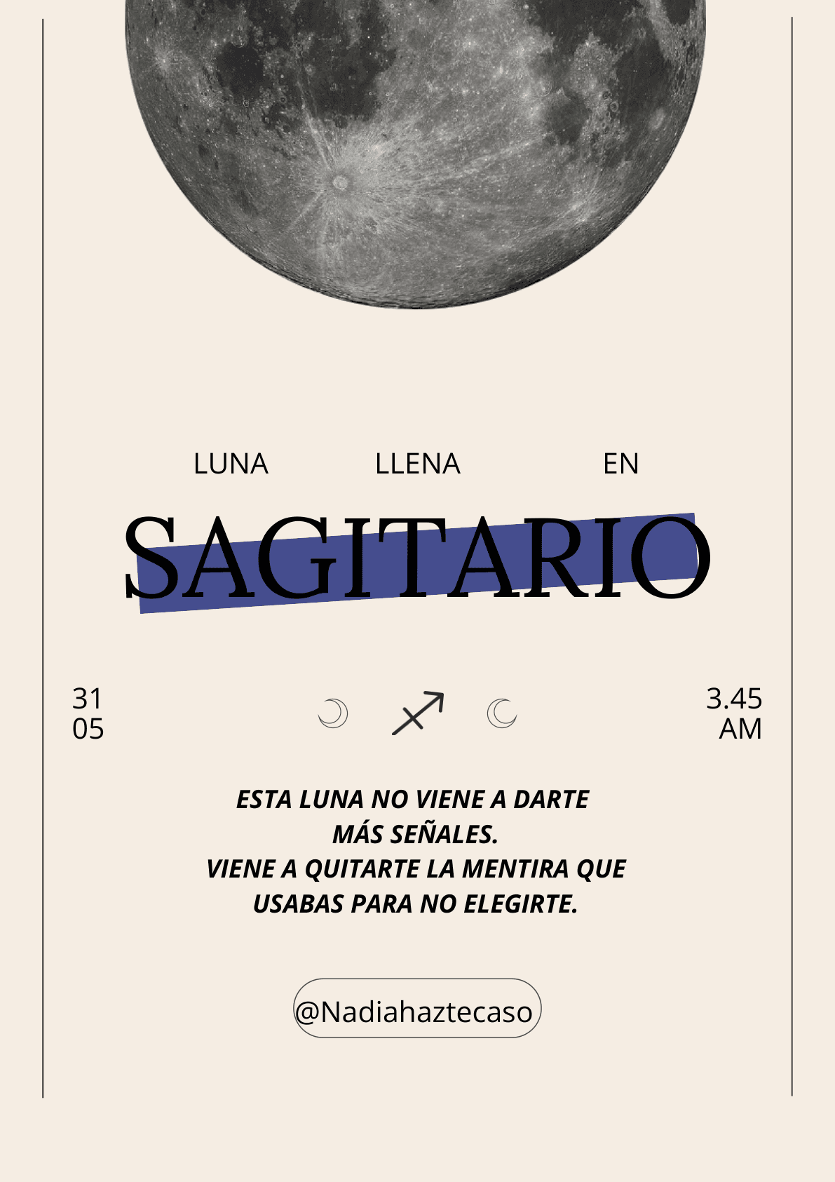 Guía Luna llena en Sagitario