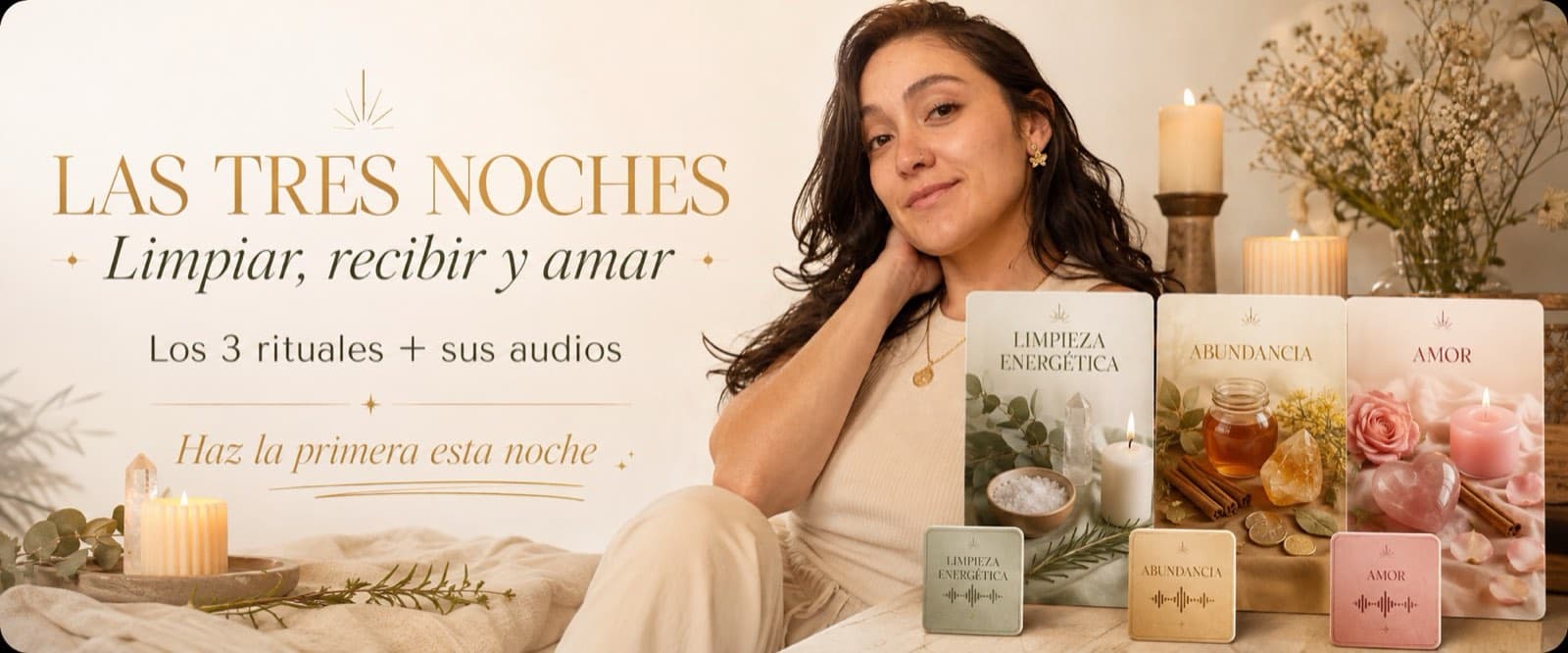 Las tres noches — los tres rituales con sus tres audios