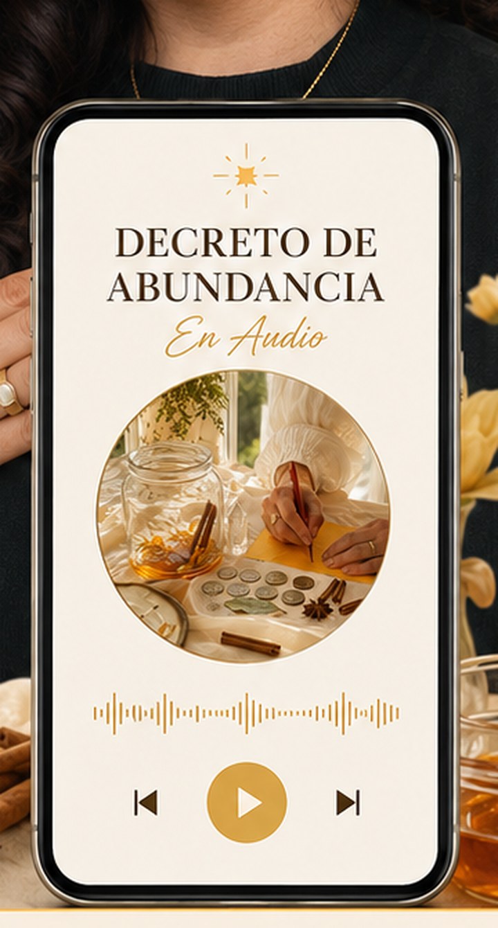 El decreto de abundancia en audio, sonando en el celular